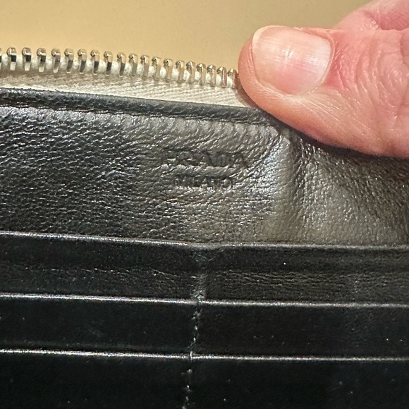 Prada Studded Yellow Saffiano Long Zippy Wallet - Picture 13 of 16